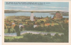 Canada Quebec General View Looking Down St Lawrence River