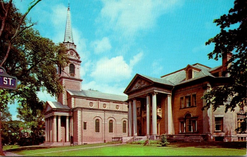 New York Utica First Prebyterian Church and Church House