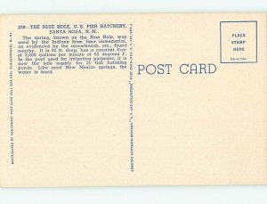 Linen BLUE HOLE AT FISH HATCHERY Santa Rosa New Mexico NM AD4037@