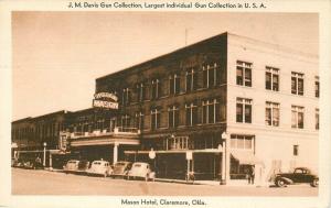 Autos 1940s Mason Hotel CLAREMORE OKLAHOMA Mid West postcard 3731