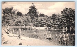 SIMSBURY, Connecticut CT ~ Bathing Beach MASSACOE STATE FOREST  Postcard