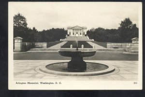 RPPC WASHINGTON DC ARLINGTON MONUMENT VINTAGE REAL PHOTO POSTCARD