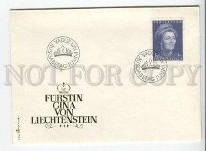 445954 Liechtenstein 1971 year FDC princess Gina
