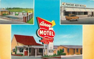 Arrow Motel Apartments Roadside Auto Pool 1950s Howell Odessa Texas 7508