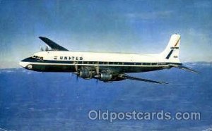 United Airlines Four Engine DC-7 Mainliners Airplane, Aviation, Unused light ...