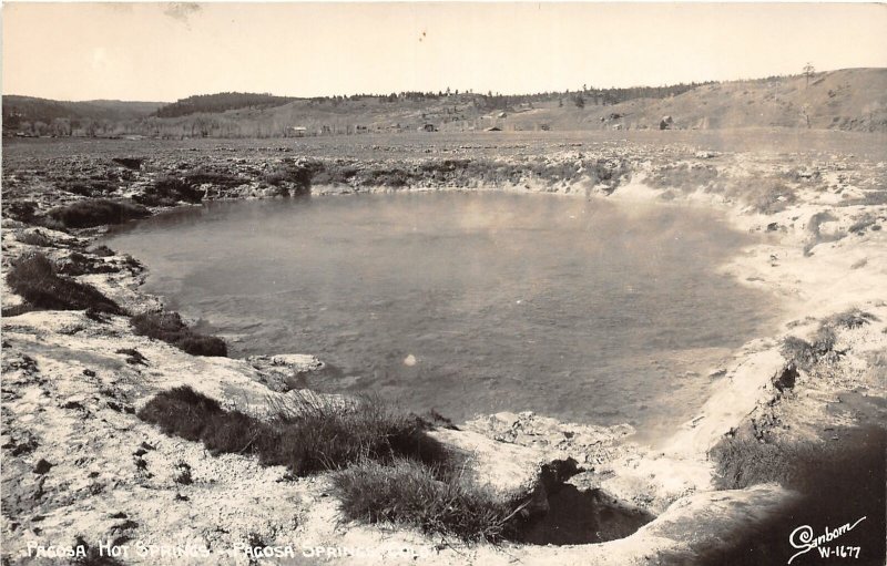 H52/ Pagosa Springs Colorado RPPC Postcard c1950s Pagosa Hot Springs  32