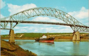 Cape Cod Canal & Sagamore Bridge MA Steamship Unused Postcard G57