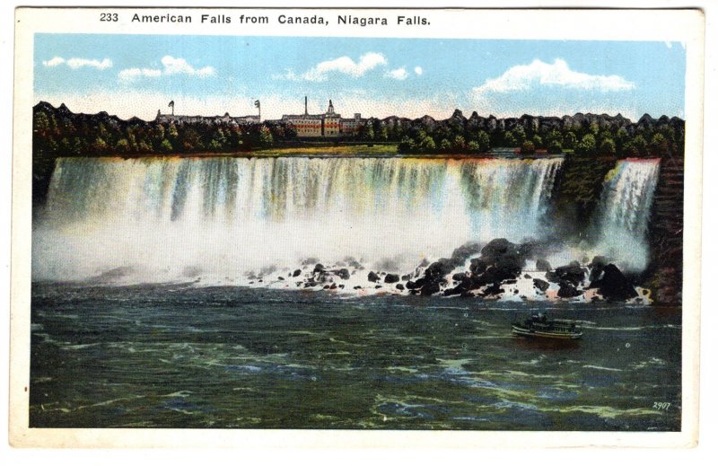 American Falls from Canada, Niagara Falls, New York,