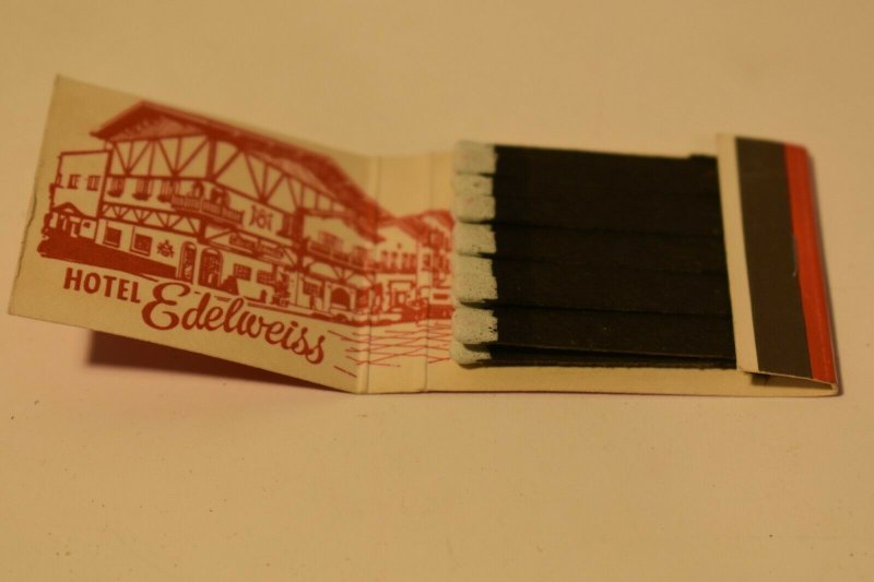 The Edelweiss Restaurant and Hotel Leavenworth Washington 20 Strike Matchbook