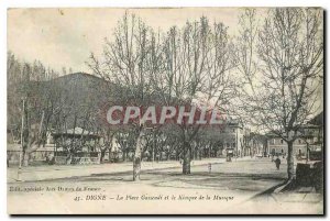 Old Postcard Digne Place Gassendi and the Music Kiosk