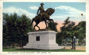 Anthony Wayne Monument - Fort Wayne, Indiana IN