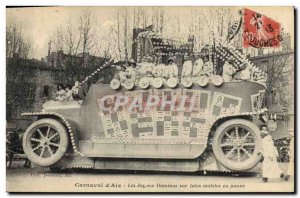 Old Postcard Carnival & # 39Aix in Provence joyful dominoes on mobile lotto d...