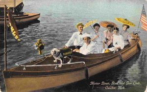 Motor Boat Launch Rod & Gun Club Lake Nakoma Omaha Nebraska 1910 postcard