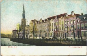 Netherlands Rotterdam Provenierssingel Vintage Postcard 04.08