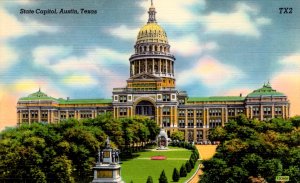 Austin, Texas - A view of the State Capitol - in the 1940s