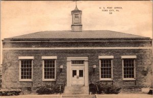 Ford City, PA Pennsylvania   POST OFFICE  Armstrong County VINTAGE  B&W Postcard