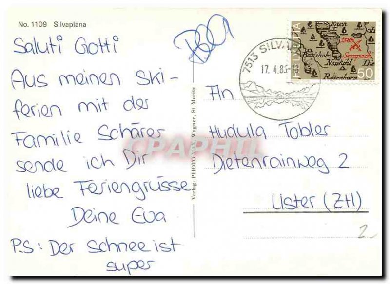 Modern Postcard Silvaplana