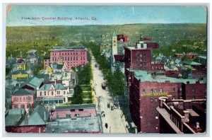 1910 Bird's Eye View From Candler Building Atlanta Georgia GA Posted Postcard