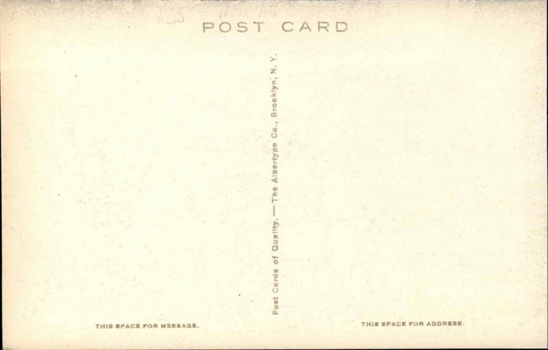 Bath NY Erie RR Train Station Depot c1910 Postcard