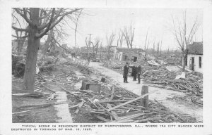 Murphysboro Illinois City Block Residential Area Tornado Disaster PC AA1100893