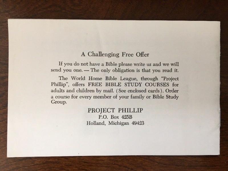 Project Phillip Bible Studies, Holland, Michigan C10