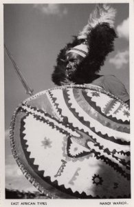 Kenya Nandi Warrior Real Photo Old Postcard