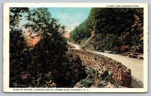 New York Postcard - Hudson River - Storm King Highway