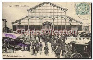 Old Postcard Niort Les Halles