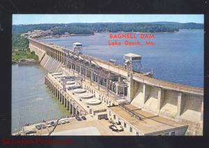 BAGNELL DAME LAKE OZARK MISSOURI BIRDSEYE VIEW MO. VINTAGE POSTCARD