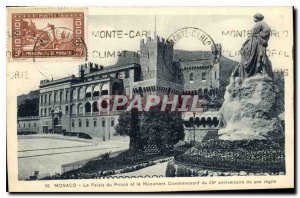 HIGH CARD Monaco The Prince's Palace and the Commemorative Monument of 25 ann...