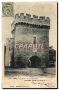 Old Postcard Rions Cadillac Prts Sur Garonne Old Gate City