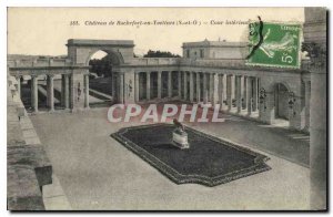 Postcard Old Chateau Rochefort en Yvelines S and O Interior Court