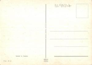 BR99347 sunset in sri lanka ceylon by night