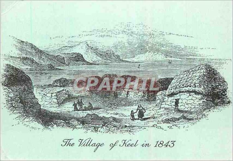 Modern Postcard The Village of Keel in 1843