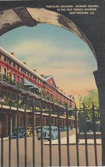 Louisiana New Orleans Pontalba Building Jackson Square In The Old Frech Quarter