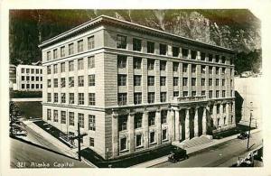 AK, Juneau, Alaska, RPPC, Capitol Building