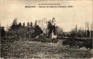 CPA MIRANDE - Ruines du Chateau d'Astarac (108126)