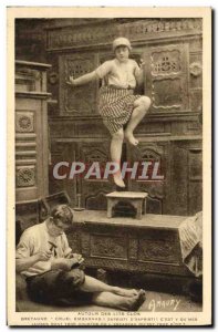 Old Postcard Embarrassment Britain Cruel Jove D & # 39Sapristi Folklore