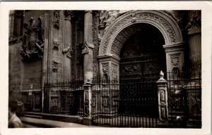 RPPC Spain View of Gates and Entrance of Cathedral De Granada Postcard W18