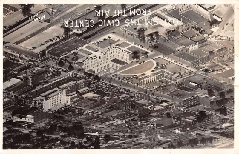 Fort Smith Arkansas Civic Center Real Photo Antique Postcard K65234