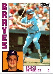 1984 Topps Baseball Bruce Benedict Atlanta Braves sk16686