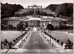 Wien Schönbrunn Gesamtansicht Vienna Austria Real Photo RPPC Postcard