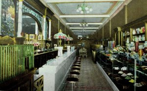 C.1910 Fab Candy Parlor Pin Ton Company, Los angeles, CA Vintage Postcard F4