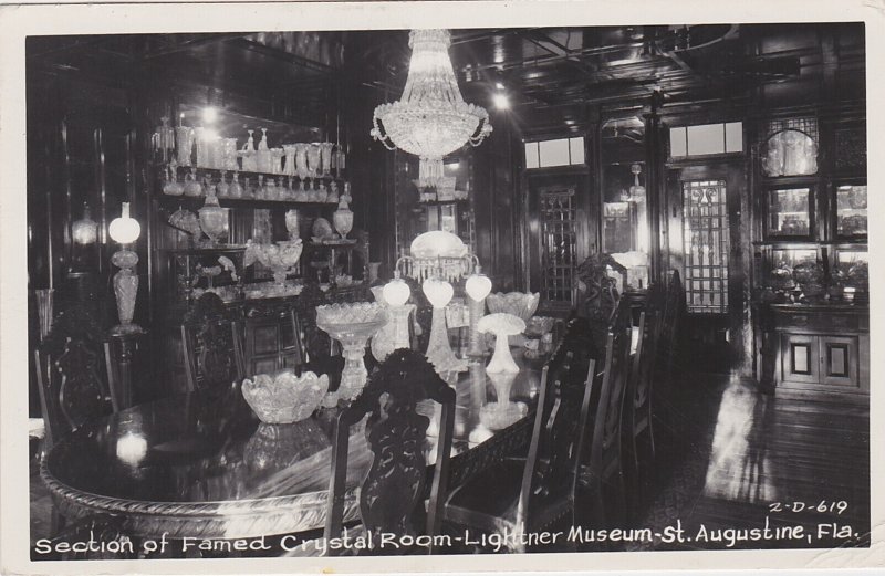 Florida St Augustine Lightner Museum Section Of Famed Crystal Room 1954 Real ...