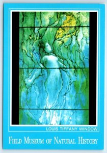 CHICAGO, IL ~ Field Museum LOUIS TIFFANY WINDOW Mermaid 4x6 Gem Hall Postcard