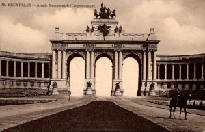 Belgium Brussels Arcade Monumentale Cinquantenaire