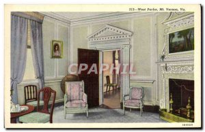 Old Postcard West Parlor Mt Vernon Go Washington