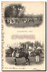 Old Postcard Horse Riding Equestrian Triumph 1902 TOP