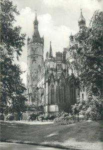 Postcard Europe Germany Schwerin Schloss facade castle