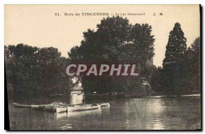 Old Postcard Bois de Vincennes Daumesnil Lake